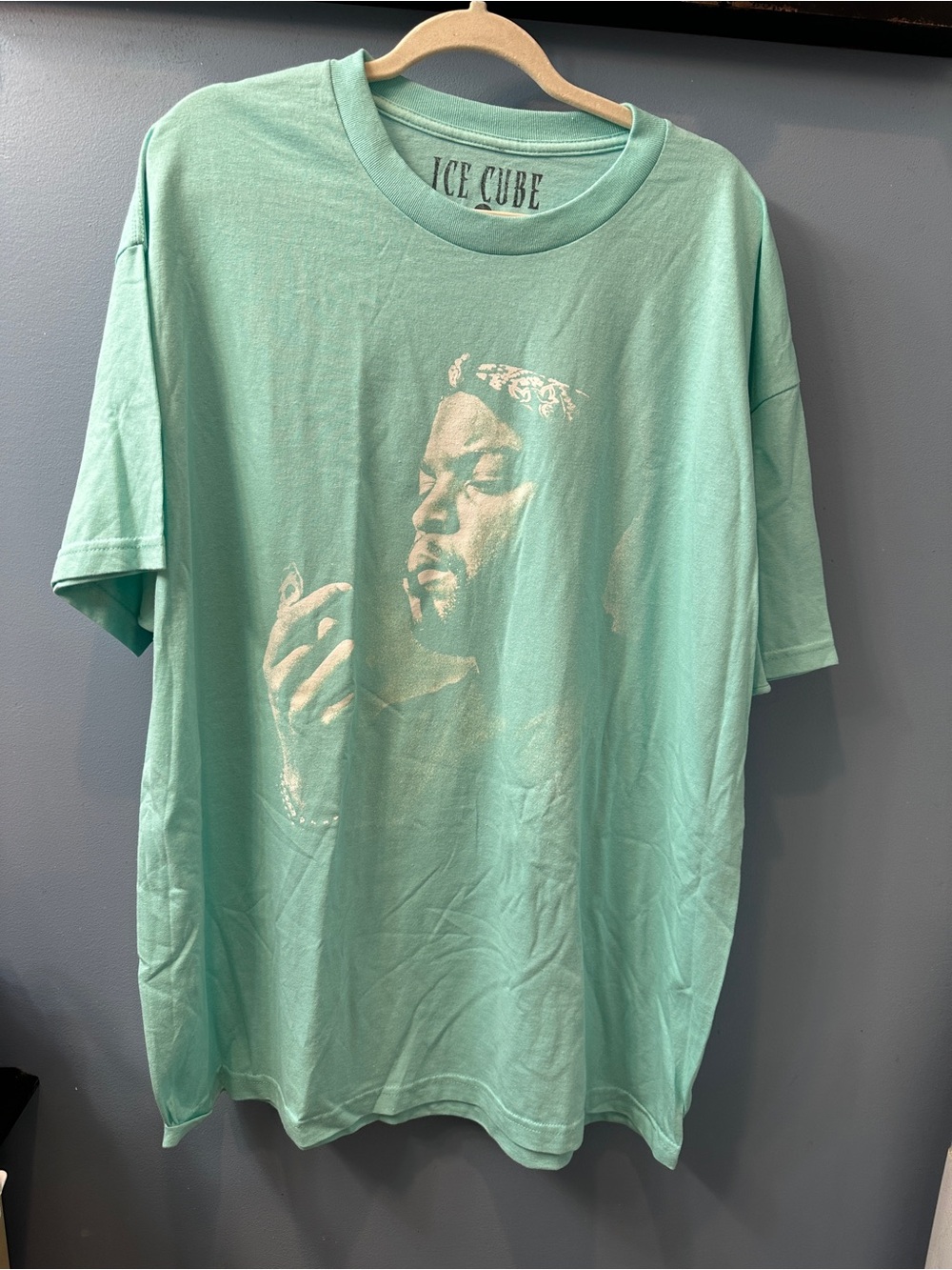 Ice Cube Graphic T-Shirt size 2x Beautiful Mint Color NEW Unisex Rare Find